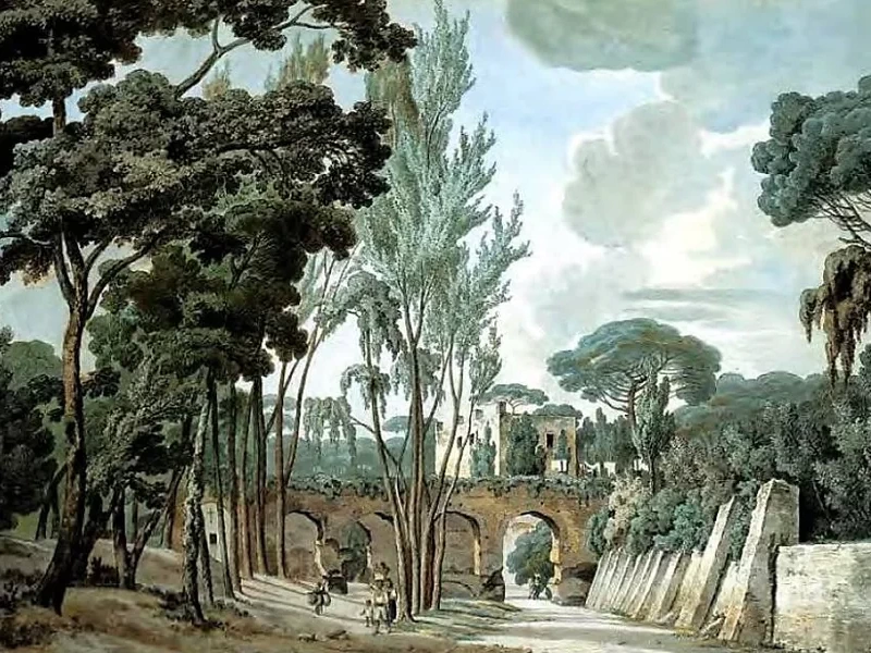 1742-William Pars - Antico Acquedotto nei pressi di Capodichino, Napoli